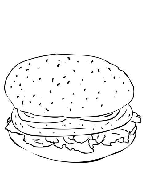 Hamburger Coloring Pages - Best Coloring Pages For Kids