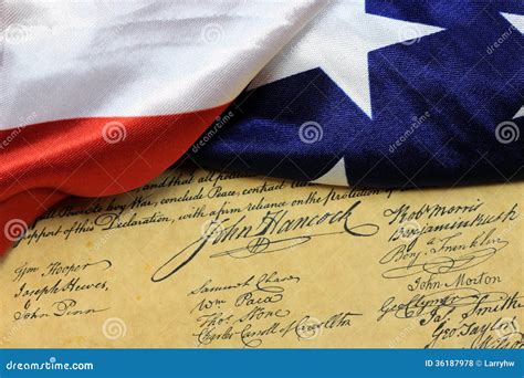 John Hancock's Signature US Constitution Royalty Free Stock Photos ...