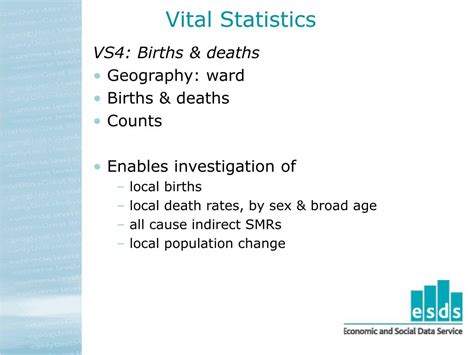 Ppt Vital Statistics Powerpoint Presentation Free Download Id676935