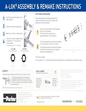 Fillable Online A Lok Assembly Remake Instructions Fax Email Print