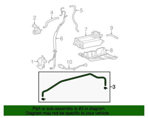 Toyota Sienna Vapor Hose P Toyota Parts Center