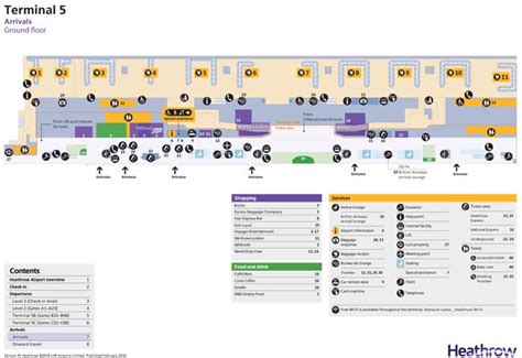 Heathrow Airport(LHR) Terminal Maps, Shops, Restaurants, Food Court 2025