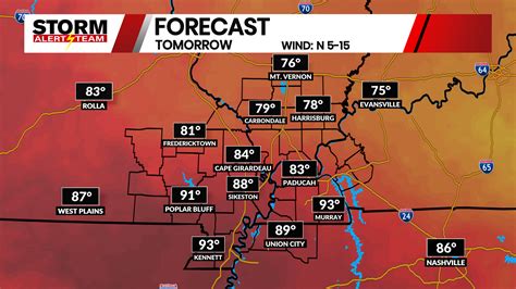 A Cold Front Arrives On Wednesday 6623 Kbsi Fox 23 Cape Girardeau