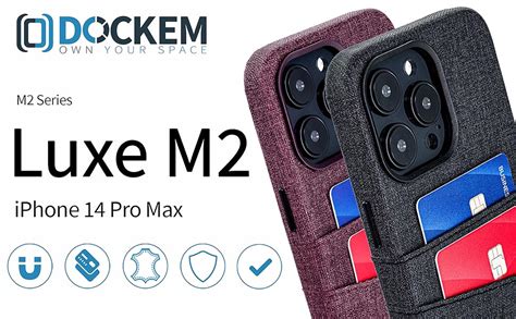 Dockem Funda Tipo Cartera Para Iphone Pro Max Con Placa De Metal