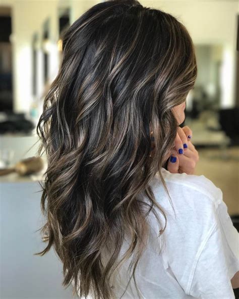 Cool Brunette Piecey Bronde Babylights Brunette Balayage Hair