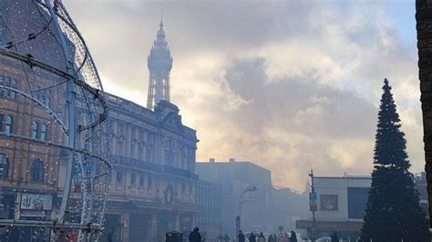 Blackpool Fire Crews Tackle Blaze Near Promenade Bbc News