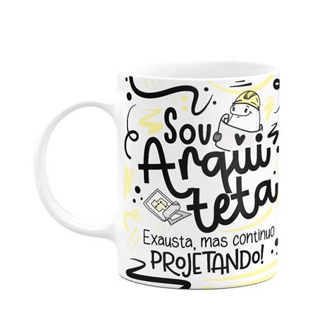 Caneca Flork Profissões Sou Arquiteta KaBuM