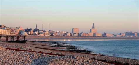 Le Havre Beach : Havre France August 2018 Colored Beach Cabins Havre ...