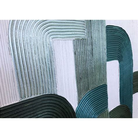 Quadro Moderno Astratto Green Lines 100x100 Esplora L Armonia Del