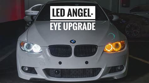 How To Install BMW Angel Eyes Stock LED Comparison 335i