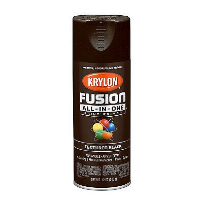 Krylon K Fusion All In One Spray Paint Primer Textured Black