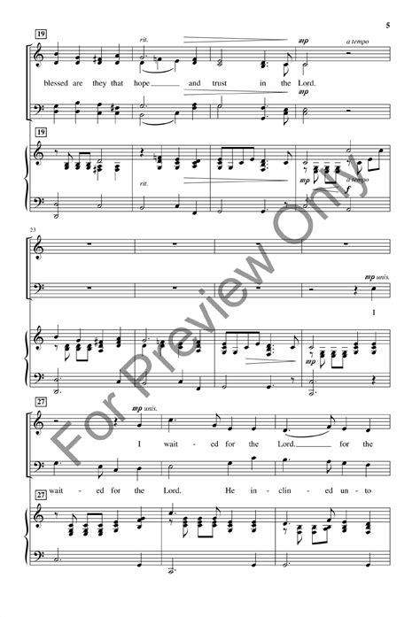 I Waited for the Lord (SATB ) by Stan Pethel| J.W. Pepper Sheet Music