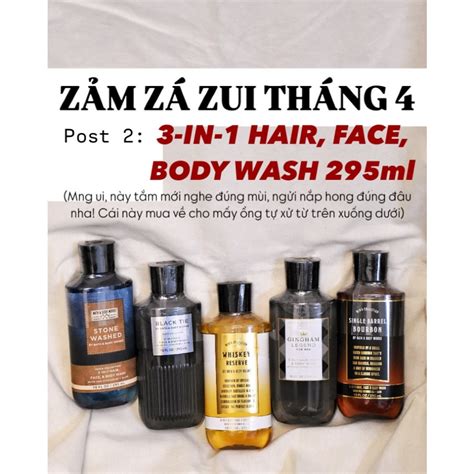 bbw kath mùi GEL TẮM GỘI RỬA MẶT IN cho nam ml Bath