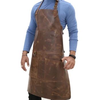 Workshop Apron With Leather Barber Bbq Barber Apron Leather Best