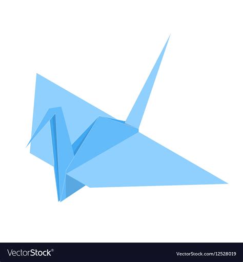 Origami Paper Crane Royalty Free Vector Image - VectorStock