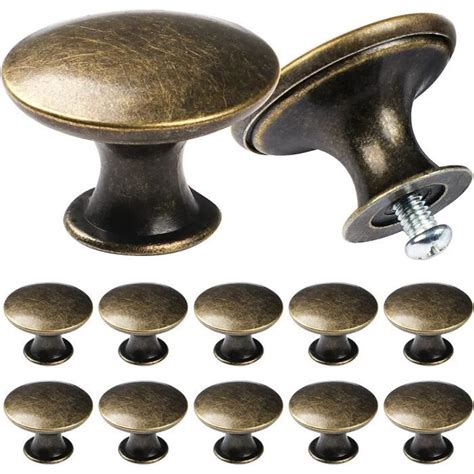 Lot De 24 Boutons De Placard Vintage Chic En Bronze Antique 30 Mm 497