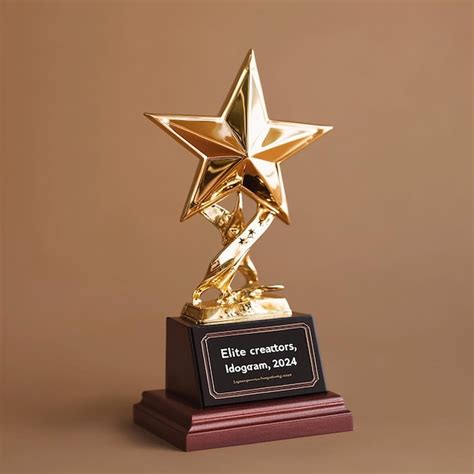 Starshaped award trophy | Premium AI-generated image