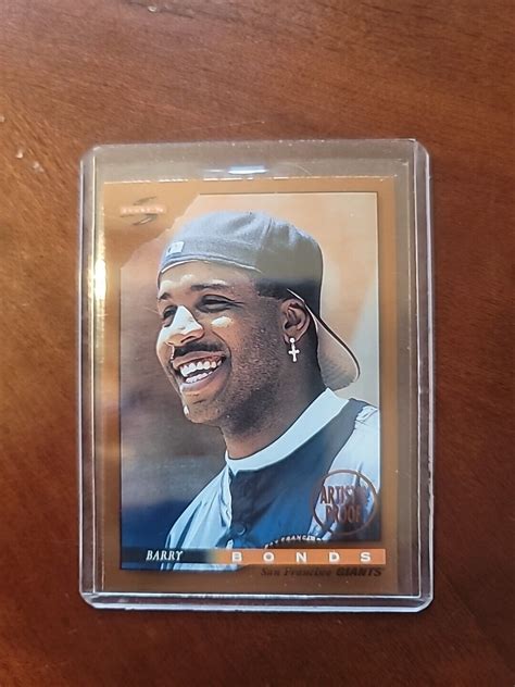 Score Dugout Collection Artist Proof Barry Bonds Ebay