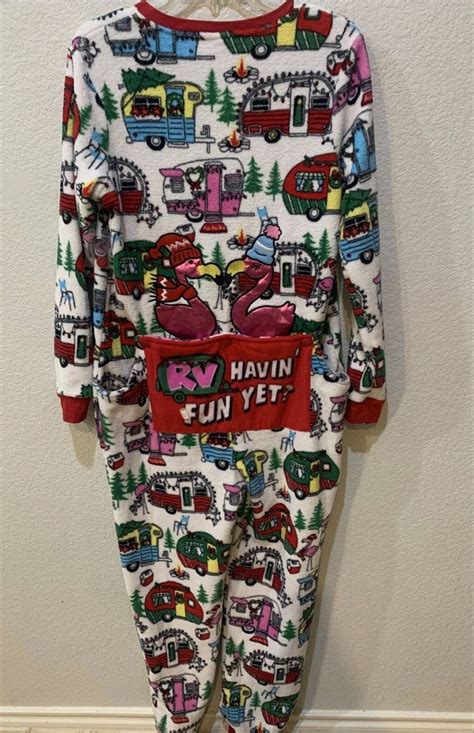 Wrangler Flamingo Rv Plush Pajamas Flamingo Bird Pjs Motorhome