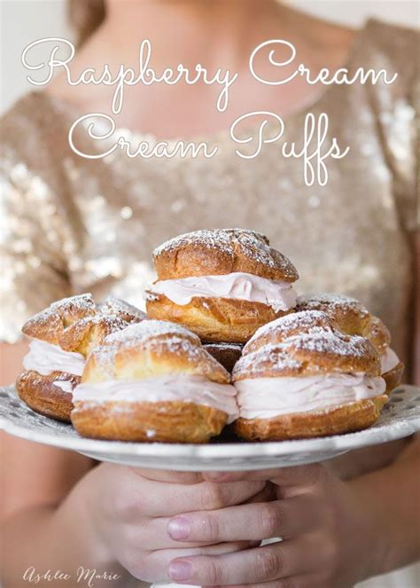 These Raspberry Whipped Cream Filled Cream Puffs Are A Sweet Treat