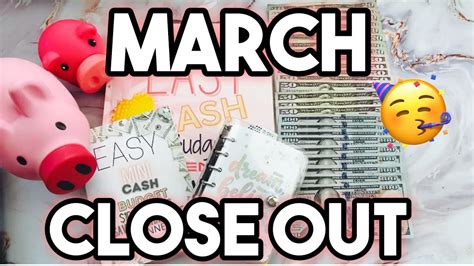 Large Cash Stuff March Week Budget Cash Stuffing Cash