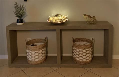 DIY Waterfall Console Table | Ana White