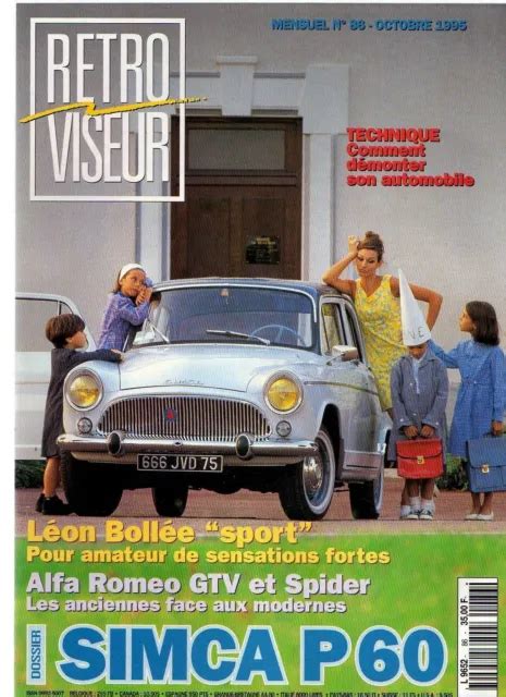 RETROVISEUR 86 SIMCA Aronde P60 Leon Bollee Alfa Spider 1600 67