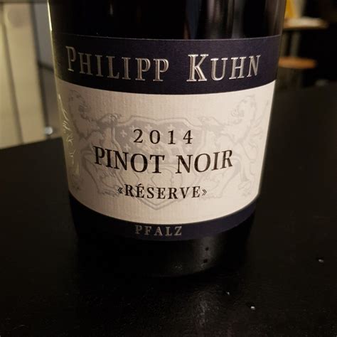 2014 Philipp Kuhn Laumersheimer Pinot Noir Reserve Germany Pfalz