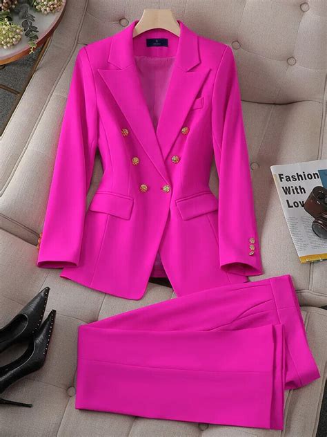 Women Suits Blazer Flare Pant Suit Office Lady Formal Business Suits