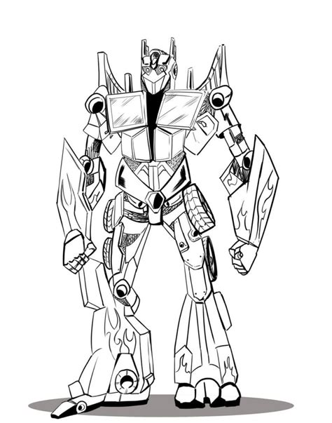 Desenhos De Optimus Prime Para Colorir 120 Desenhos Para Colorir