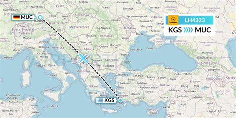 LH4323 Flight Status Lufthansa Kos To Munich DLH4323