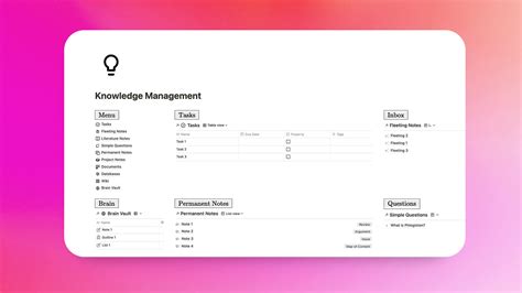 Notion Knowledge Management Template