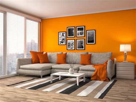 Orange Living Room Decor