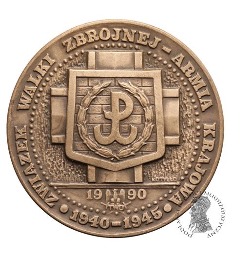 Polska Medal 1990 Generał Stefan Rowecki Grot T W O