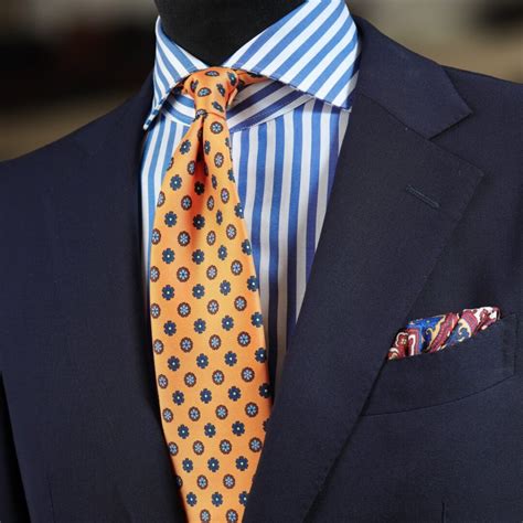 colorful blue suit shirt  tie combinations  noble dandy