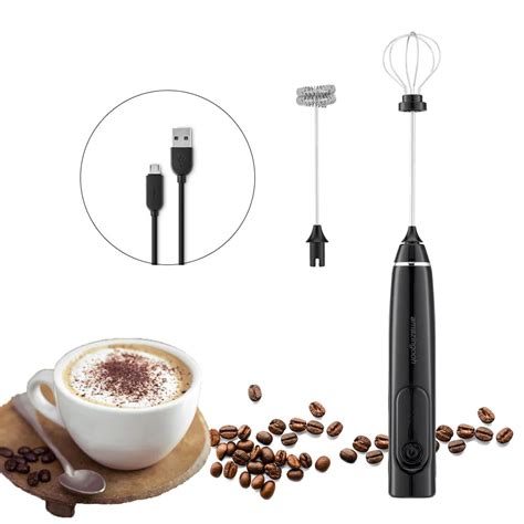 Rechargeable Coffee Beater And Egg Beater Milk Frother Makes Perfect F