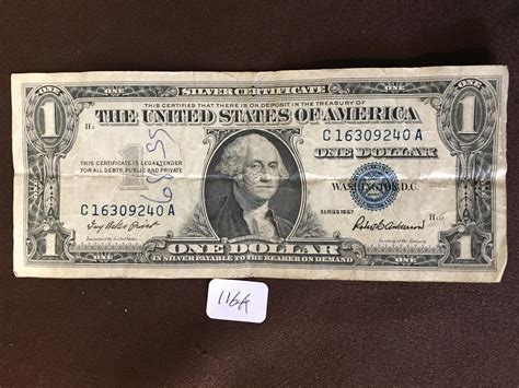 Lot Us One Dollar Silver Certificate Series 1957