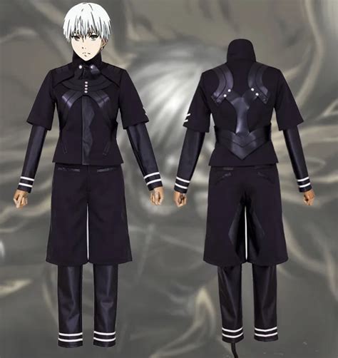 Tokyo Ghoul Kaneki Ken Jumpsuit Battle Uniform Anime Cosplay Costume ...