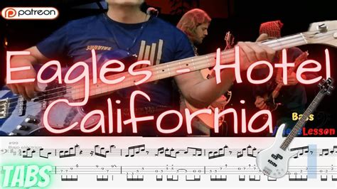 🏝️Eagles Hotel California BASS COVER (Backing tracks+GuitarPro Download )