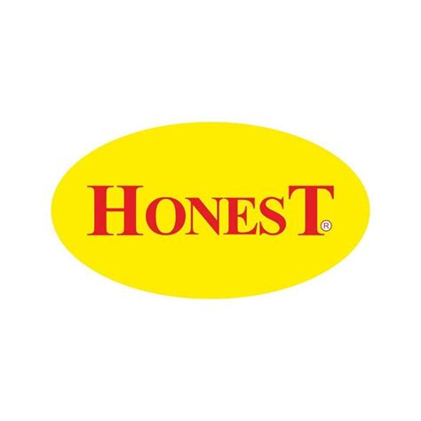 the honest honey company logo on a yellow oval sticker that reads honest honey company