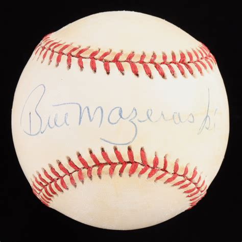 Bill Mazeroski Signed ONL Baseball PSA Pristine Auction