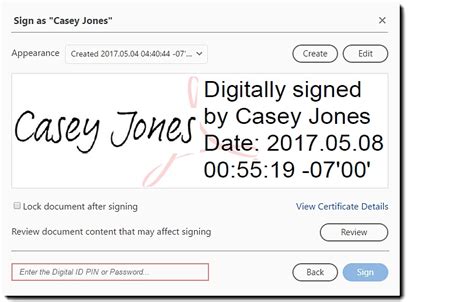 Download And Sign With An Acrobat Certificate