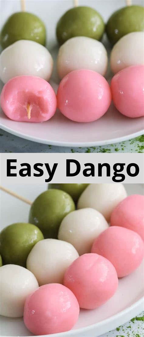 Colorful And Chewy Easy Dango Recipe