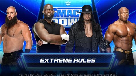 WWE 2K22 The Undertaker Vs Bobby Lashley Vs Omos Vs Braun Strowman