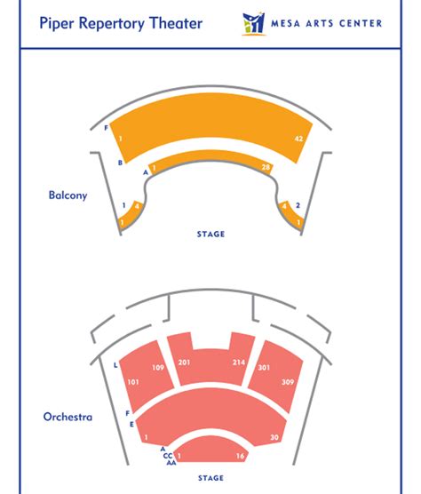 Piper Repertory Theatre Seating Chart