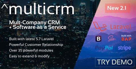 Multicrm V Powerful Laravel Crm Front End Software As A Service