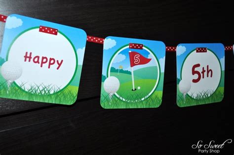 Golf Birthday Banner, Boys Birthday Banner, Golf Party Decorations ...