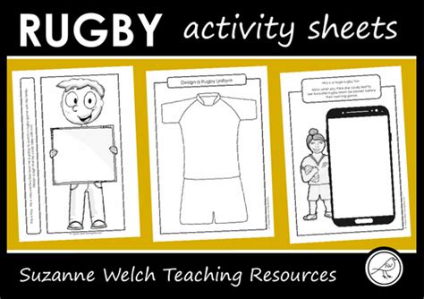 Rugby Activity Sheets Teaching Resources