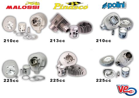 VE Scooter Spares: Vespa PX200 Performance Cylinder Kits From VE (UK)