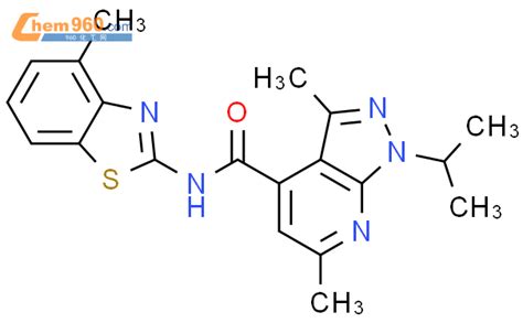 881486 82 4 1 Isopropyl 3 6 Dimethyl N 4 Methyl 1 3 Benzothiazol 2 Yl